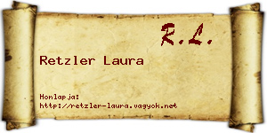 Retzler Laura névjegykártya